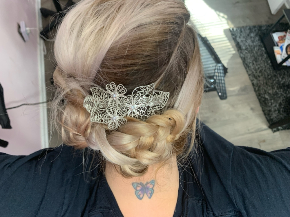 Bridal hair styling