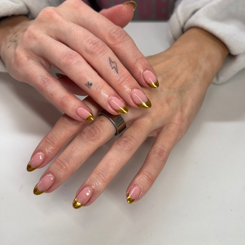 Gel polish Minimal Design at Monroe & Co. in Canton, TX