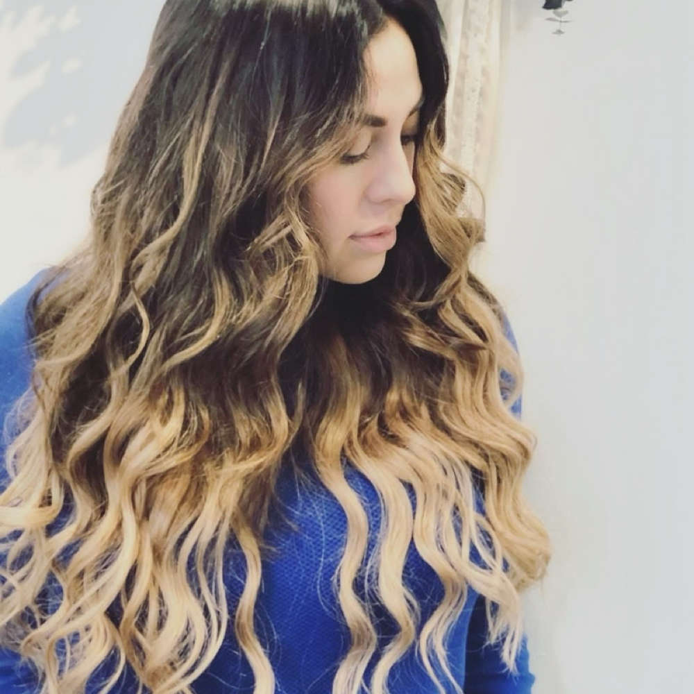 Ombre hair coloring at Deep Roots Meraki Salon in Corpus Christi, TX