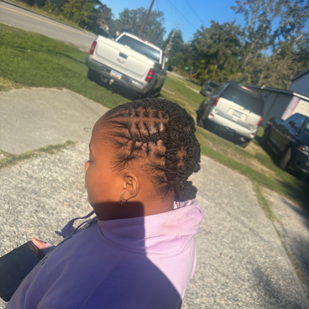 Kids Retwist Services (5-10) at Locs By Kee in Barnwell, SC