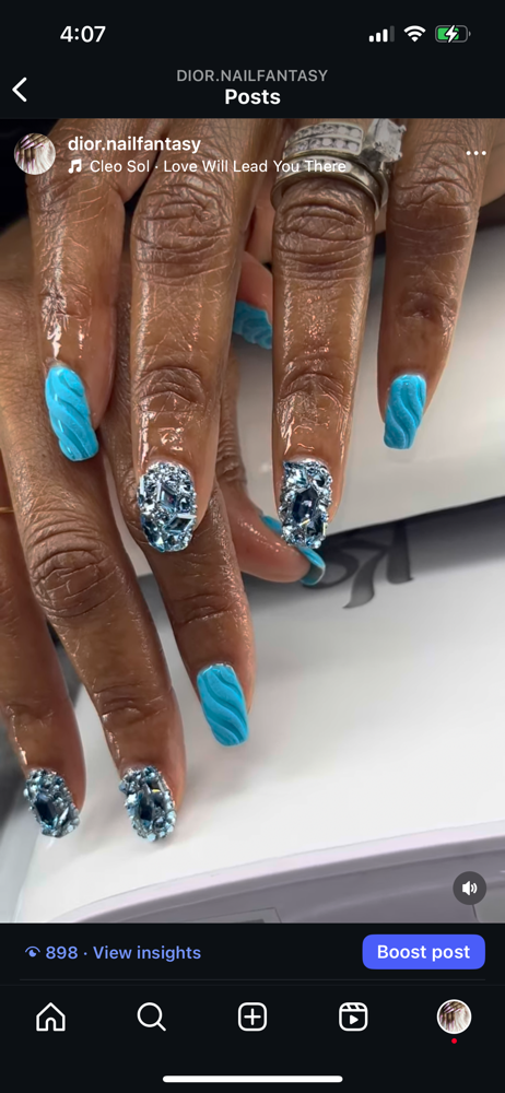 Deluxe Manicure at Dior Nail Fantasy in Atlanta, GA