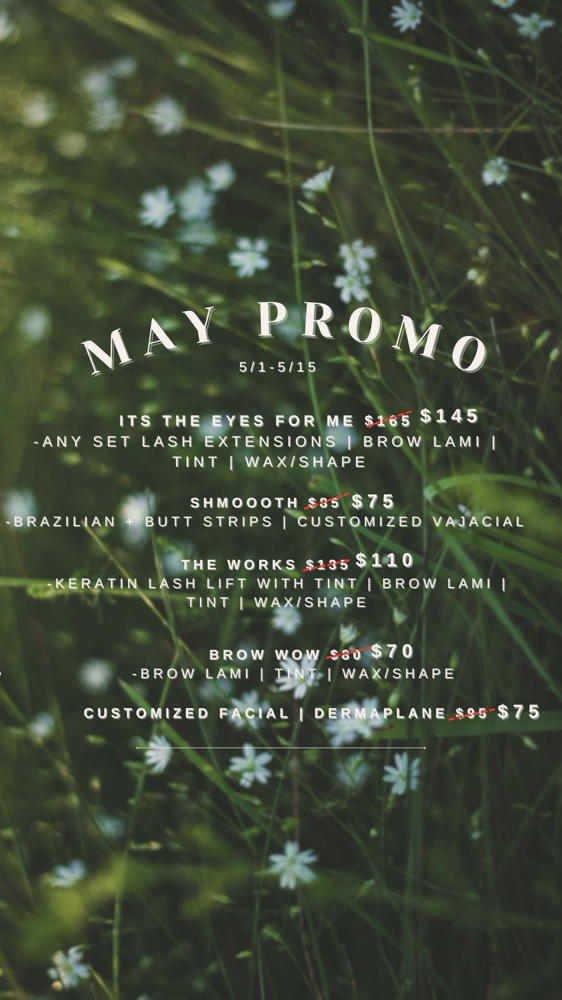 FACIAL + DERMAPLANE | MAY PROMO