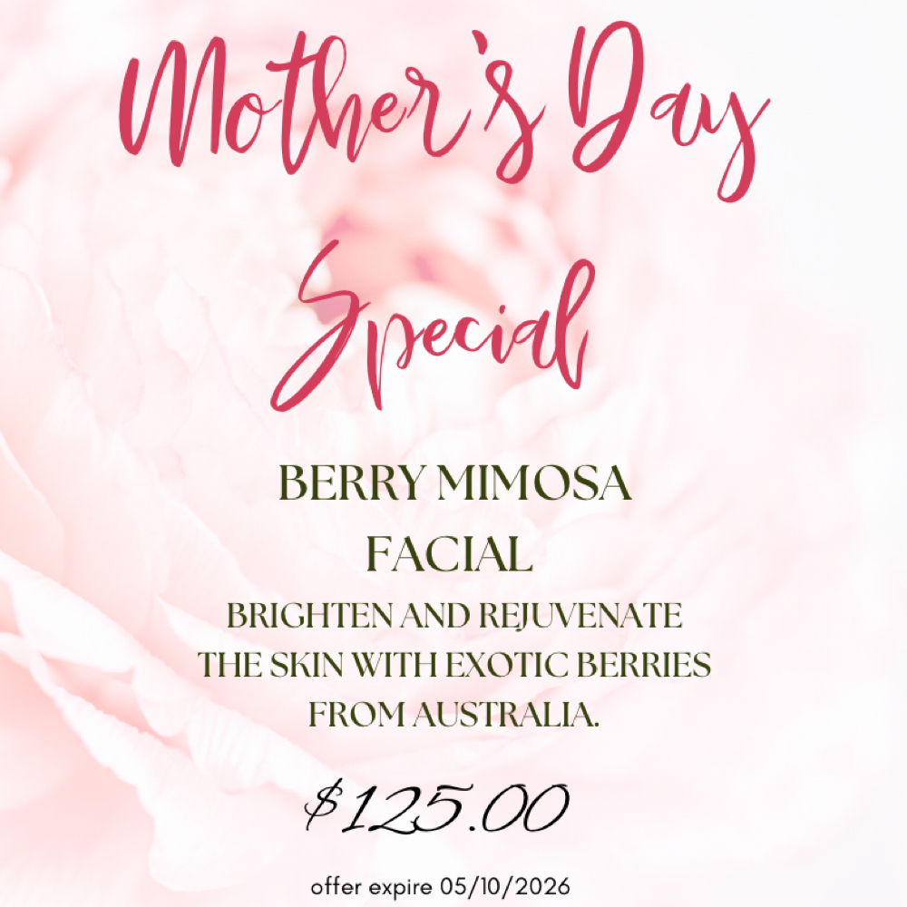 Mothers Day Berry Mimosa Facial at The Hair Shoppe in Hinton, IA