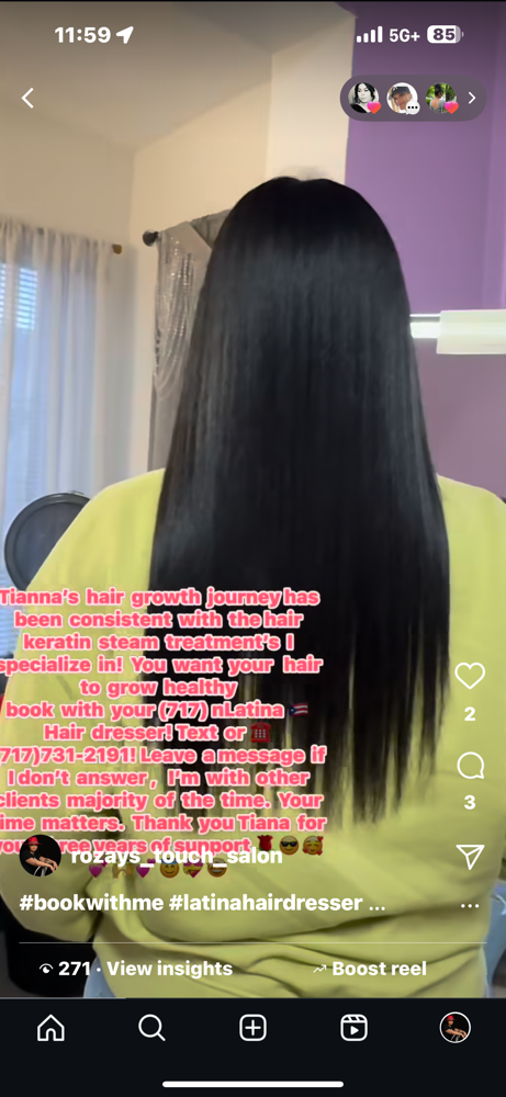 #52.Silk Press Long Hair