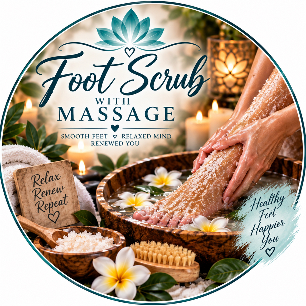 Foot Scrub add-on at Aprils Renewal Therapy in Pocahontas, AR