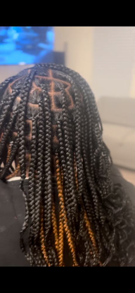 Large Knotless Braids