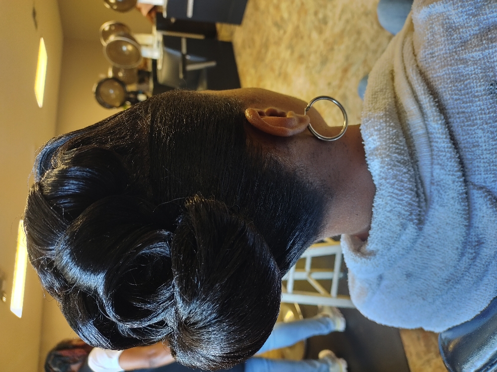 Updo(Longer Length No Weave)