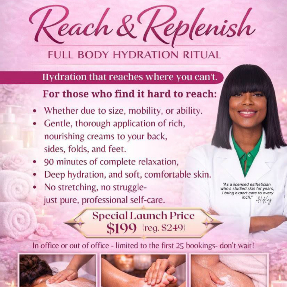 Reach & Replenish at Glo Skin Space in Crystal, MN