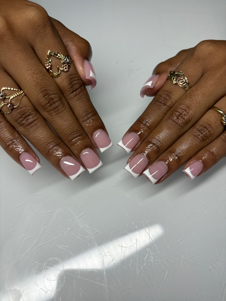 Acrylic French Tip Full Set