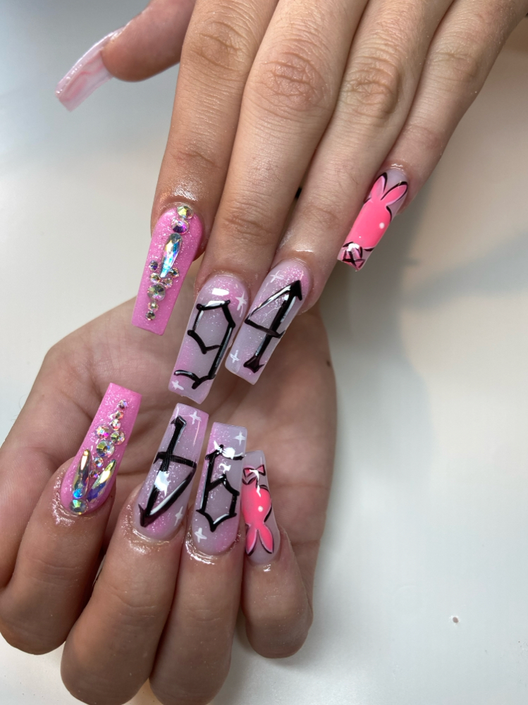 Hand Painted Nail Art (5-10 Nails)