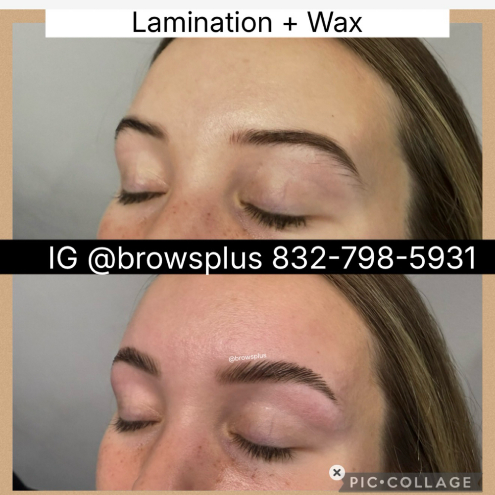 BROWS LAMINATION + WAX at Brows Plus in Houston, TX