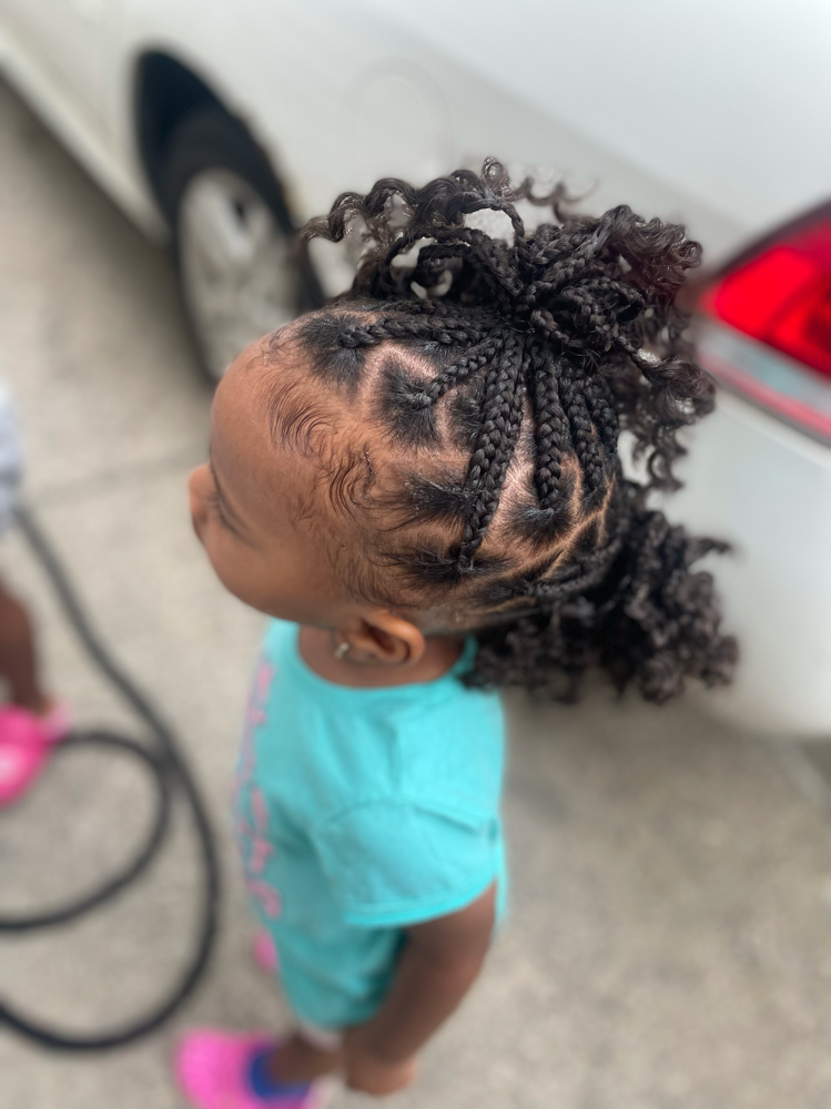 Toddler/kids Knotless Braids