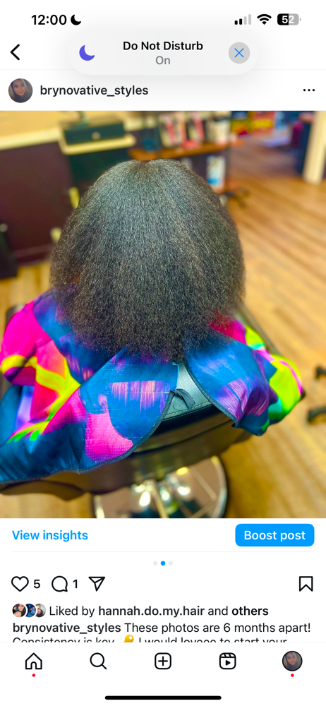 Shampoo and blow dry