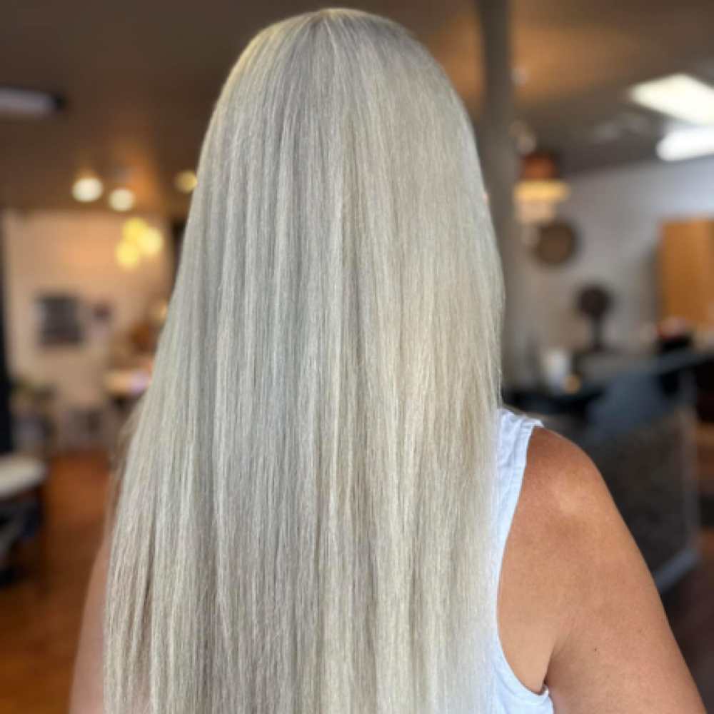 Bleach Retouch + Gloss at Mystic Mountain Salon & Boutique in Sonora, CA