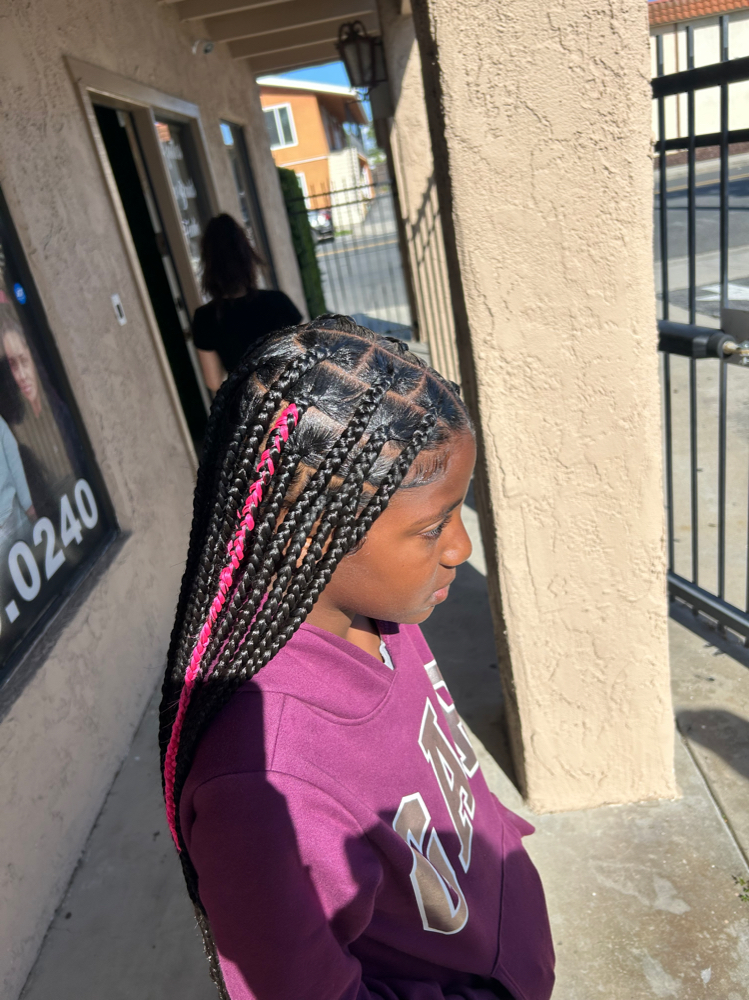 Kids Knottless Braids (5-12yr) at Glamourist Beauty Bar in Bellflower, CA