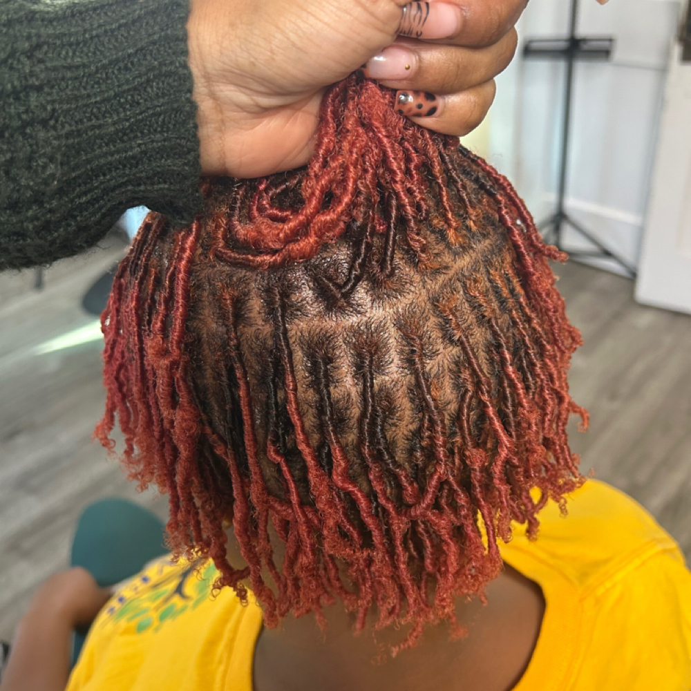 Micro Locs- Coil/comb Starter Locs at 4Lifers “The Repair God” in Augusta, GA
