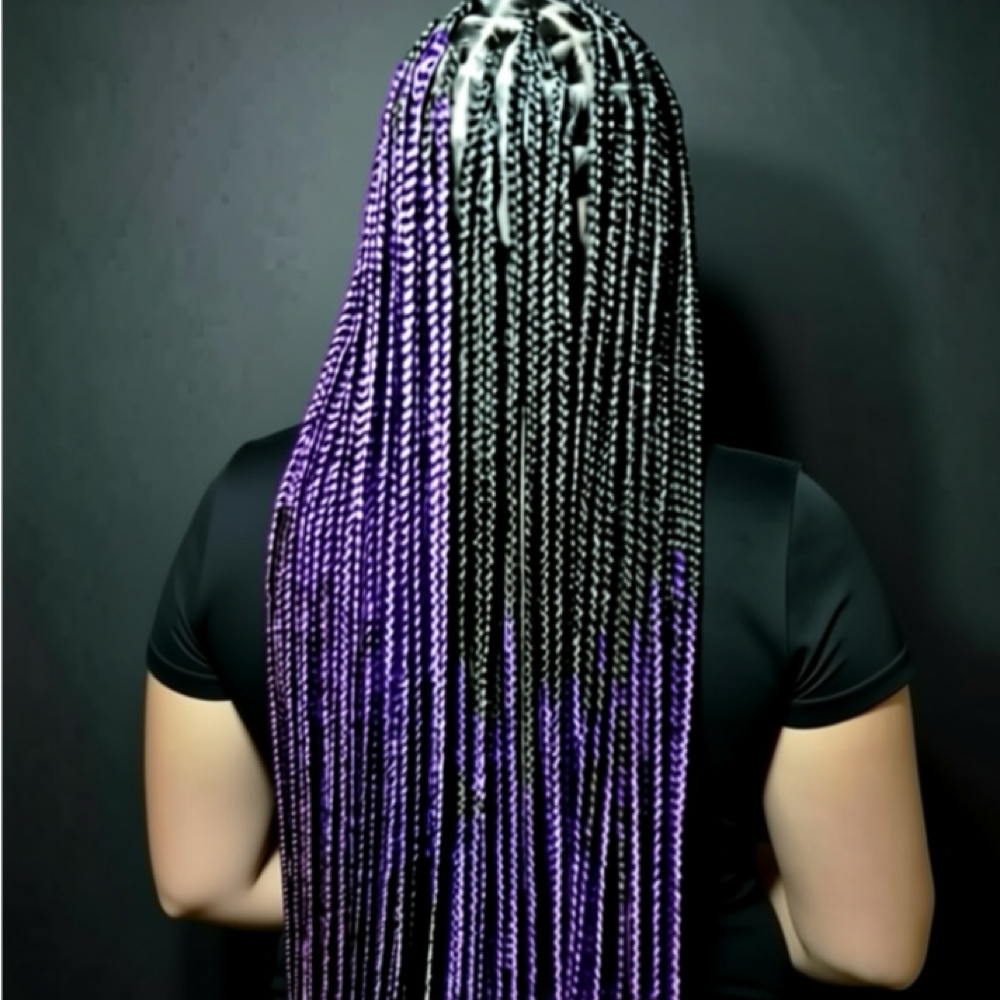 Ombre Braiding at Equality’s Nubian Stiylz in Hampton, VA