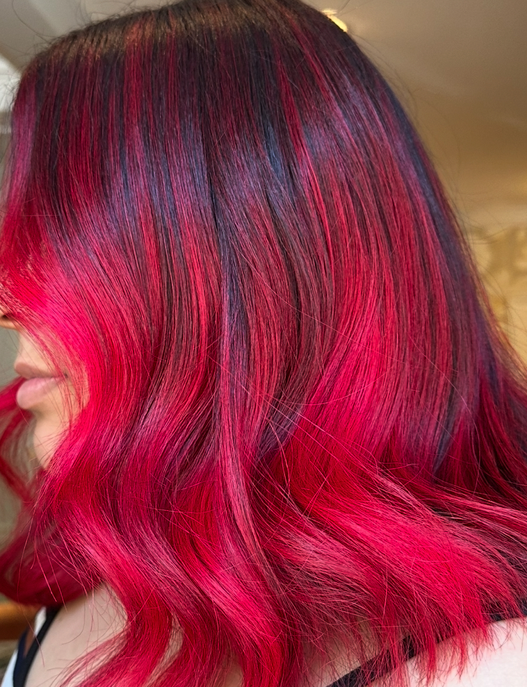 Double process/vivid color at Hair Canvas Studio in Bristol, RI