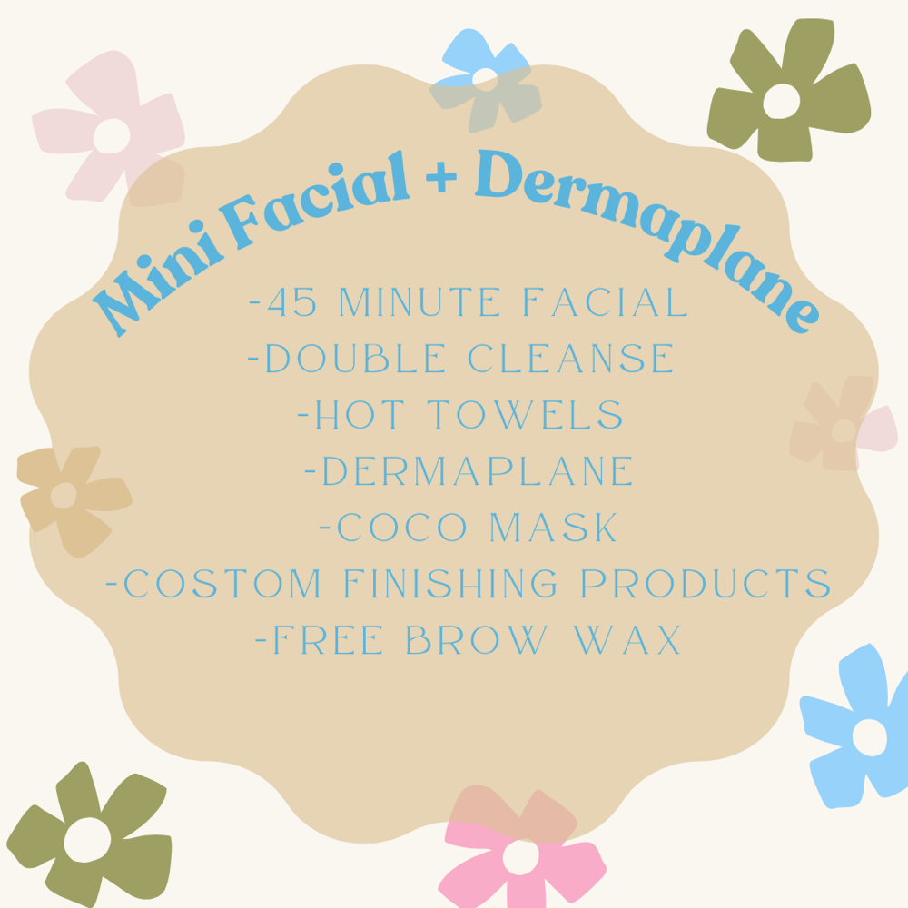Mini Facial + Dermaplane
