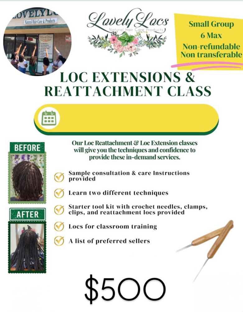 Loc Extension Class at Lovelylocs Natural Hair Care in MORENO VALLEY, CA