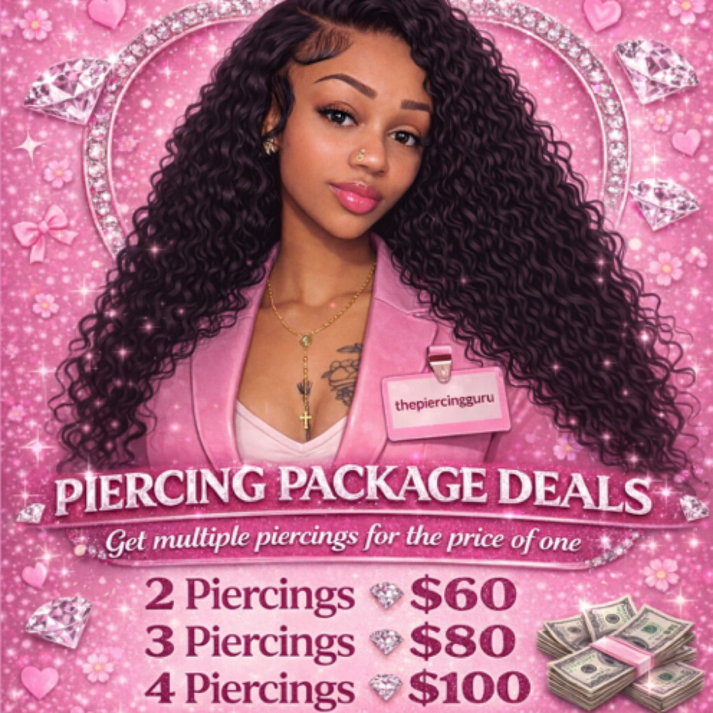 4 Piercings at ThePiercingGuru By Nea Denise in Trafford, PA