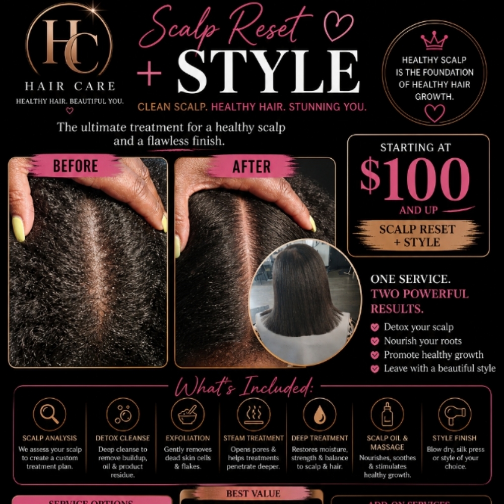 Scalp Reset + Style at Top Tier Beauty Experience in Cincinnati, OH