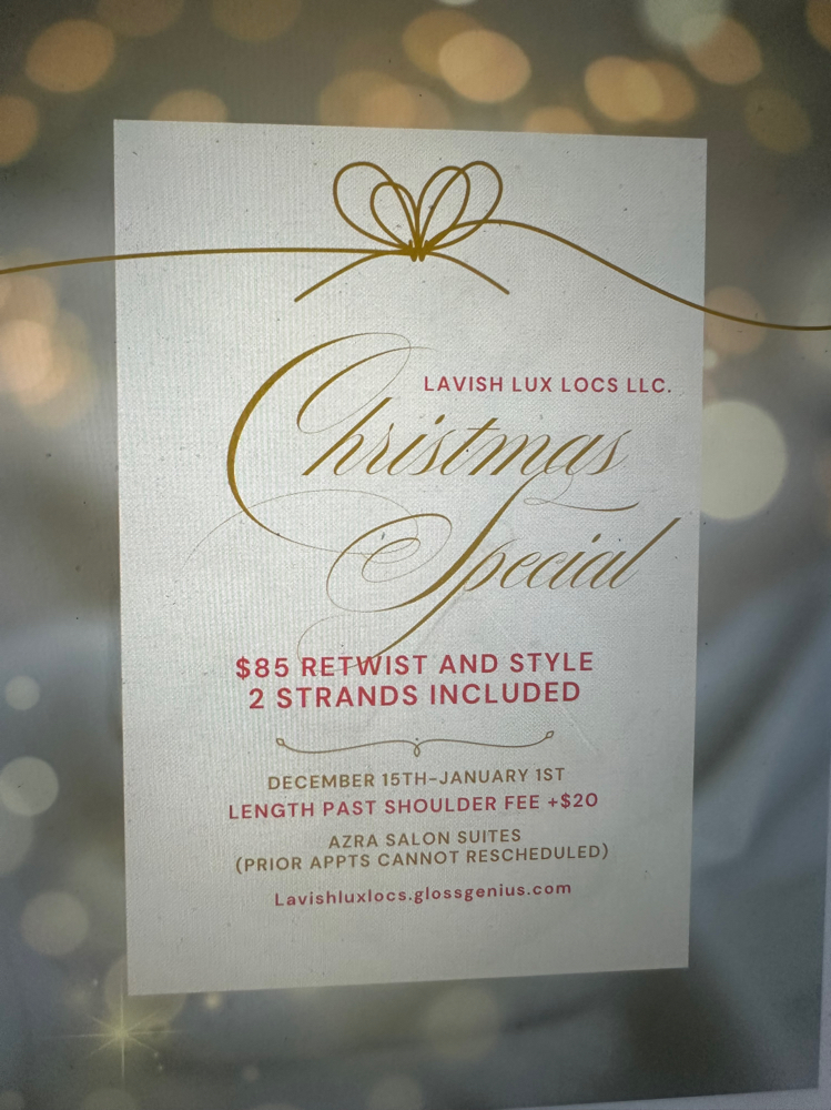 CS Retwist & Style 12/15-12/31