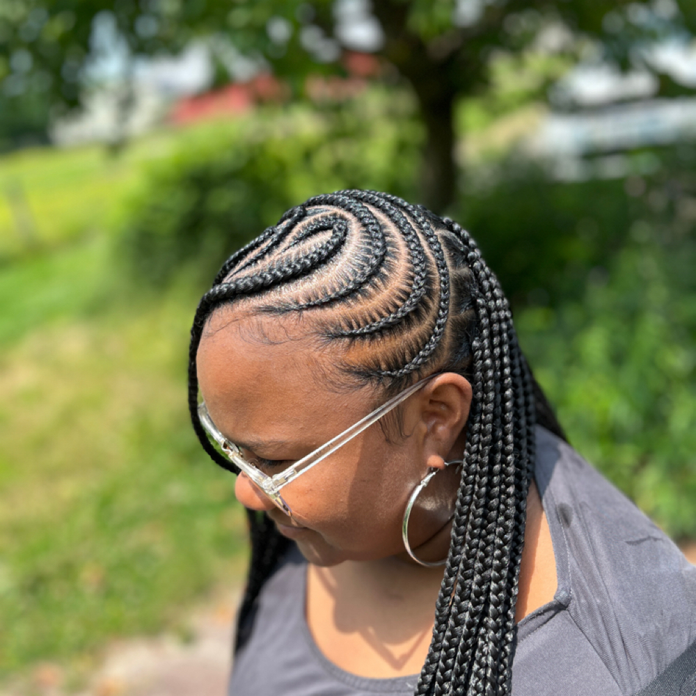 Half and Half Braids at Slayed by Anyé in Indianapolis, IN