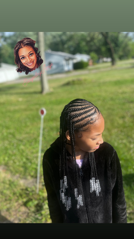 Half and Half Braids