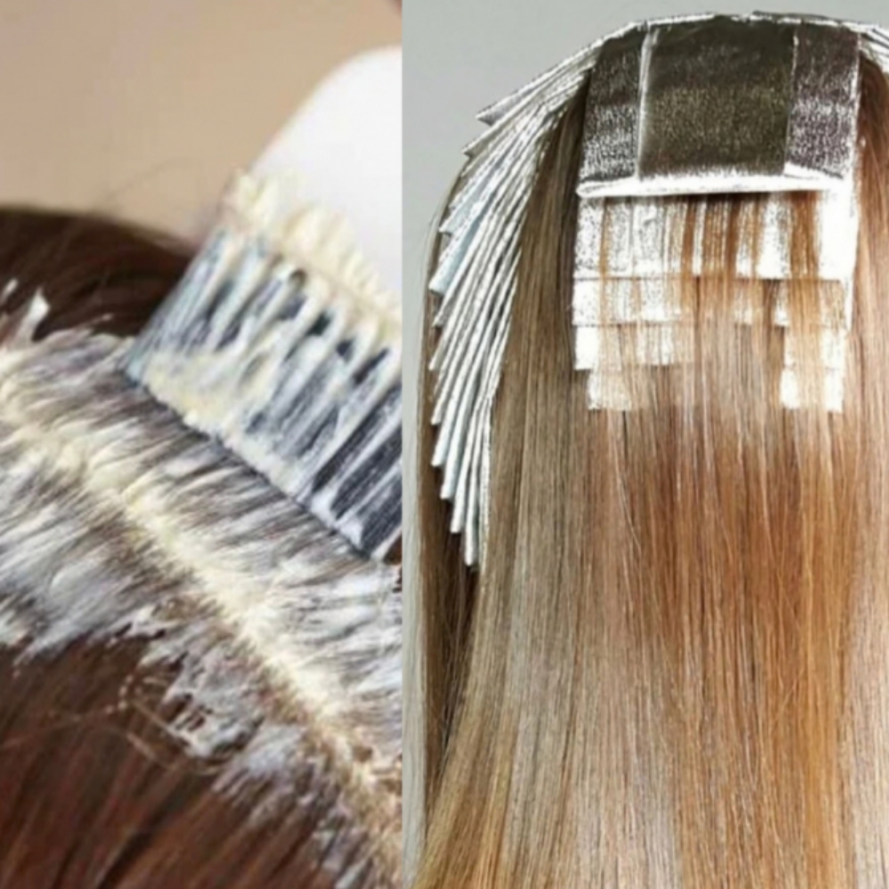 Color Touch-up w/Partial Foil at Judy  Paradis at Salon 24 in Claremont, NH