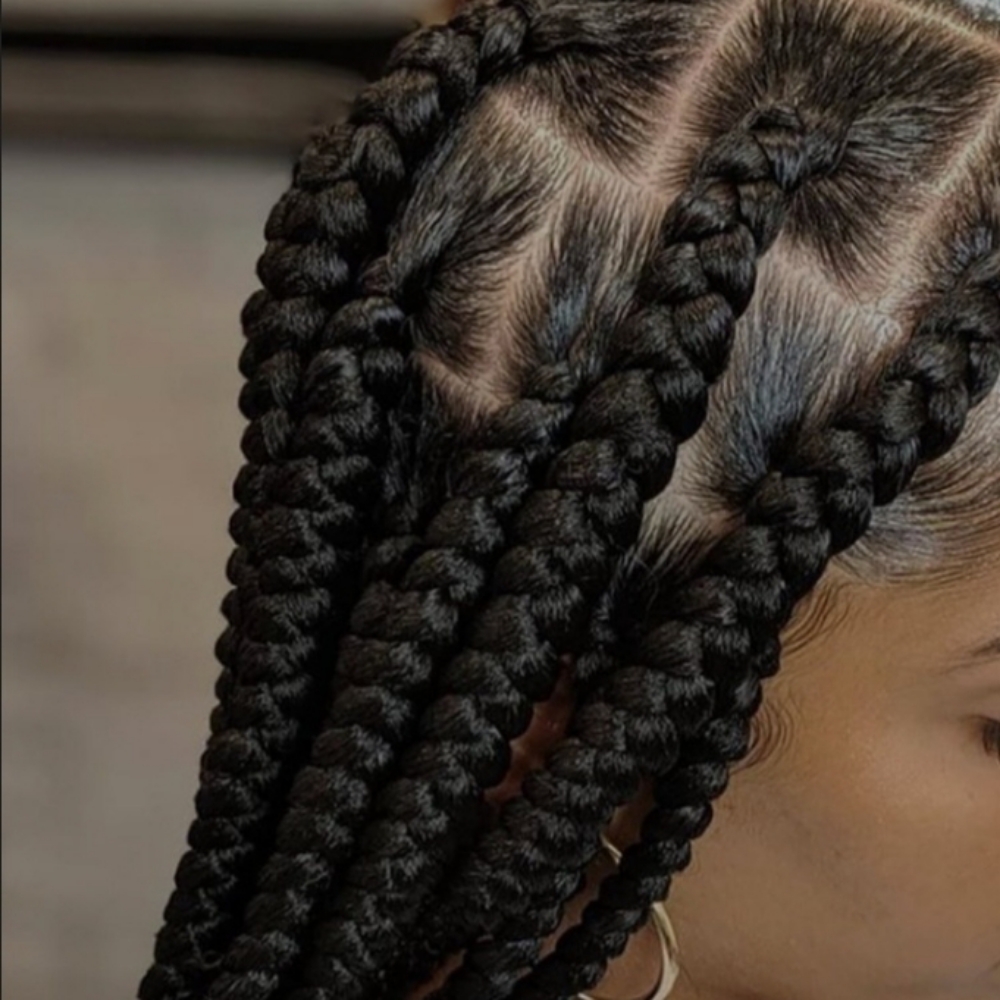 Jumbo  Box Braids/knotless at Beauty Magicians Salon in Buford, GA