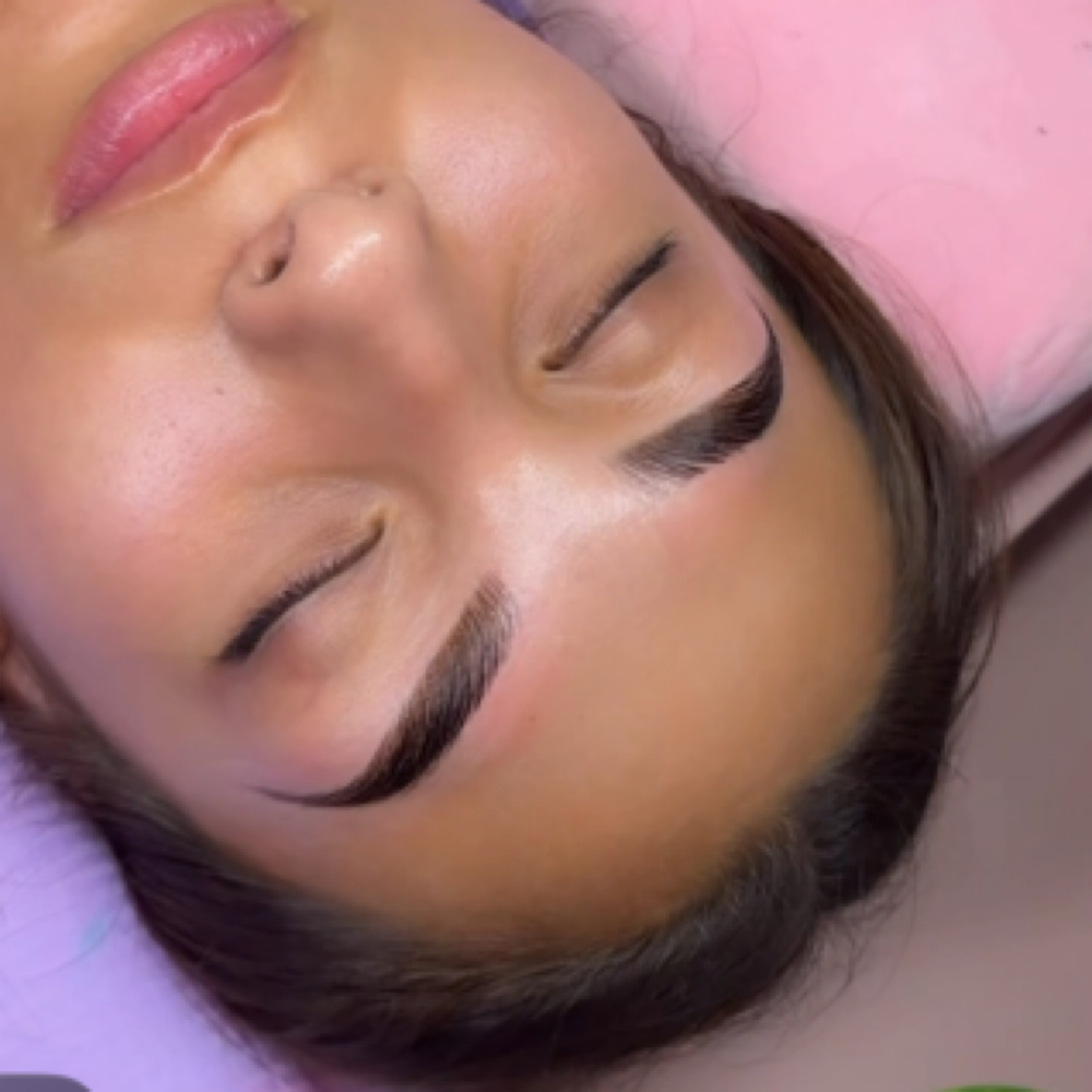 brow lamination at Lashed Out Beaut in guymon, OK