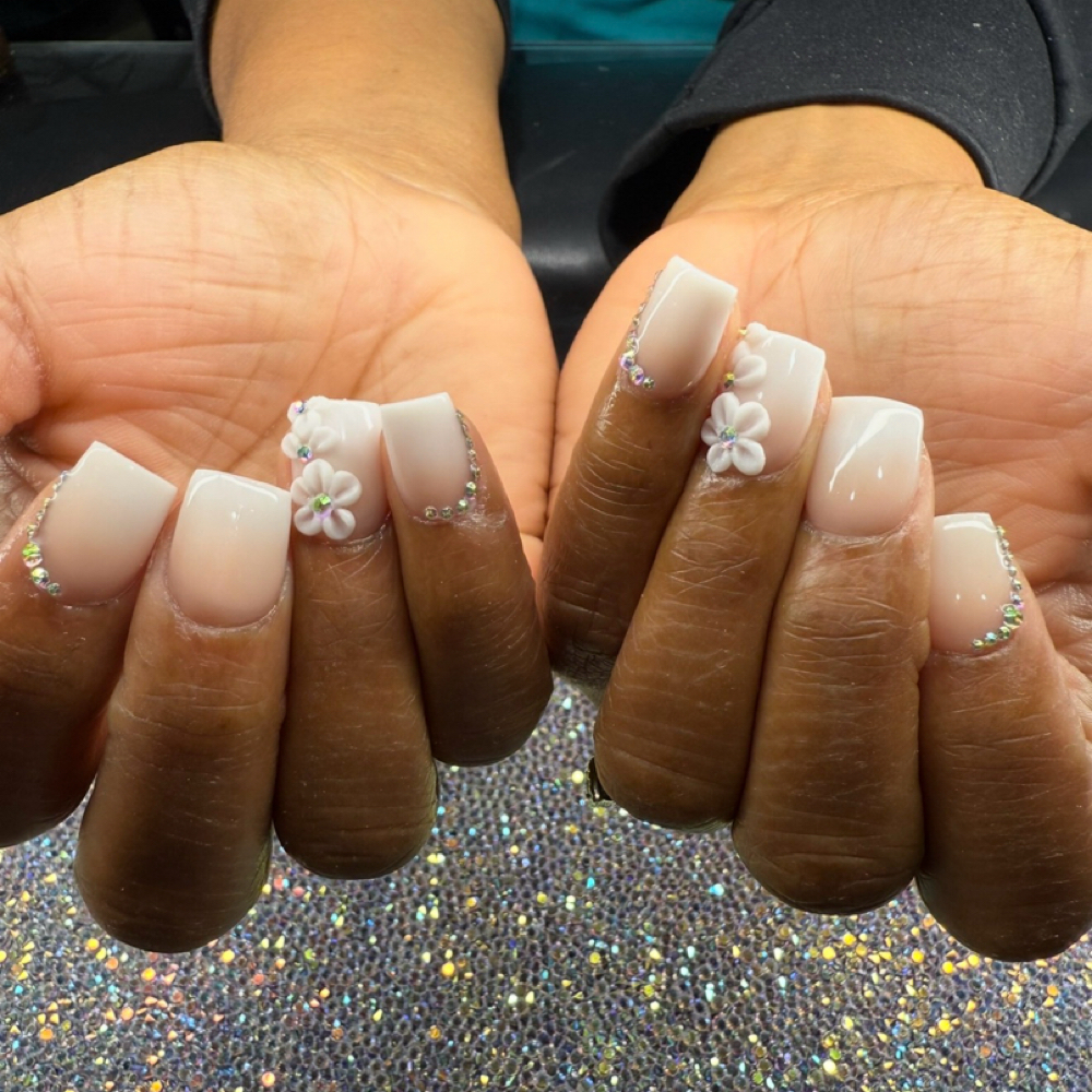 Fill In Acrylic Ombre’ at Kings & Queens Nails & Spa LLC in Sandusky, OH