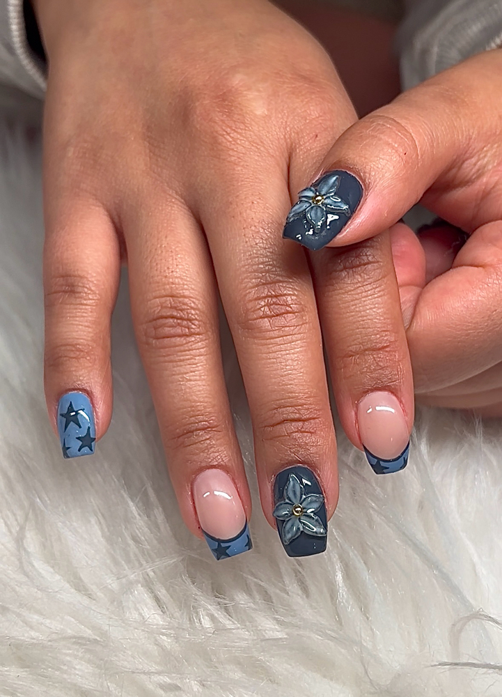 Structured gel mani