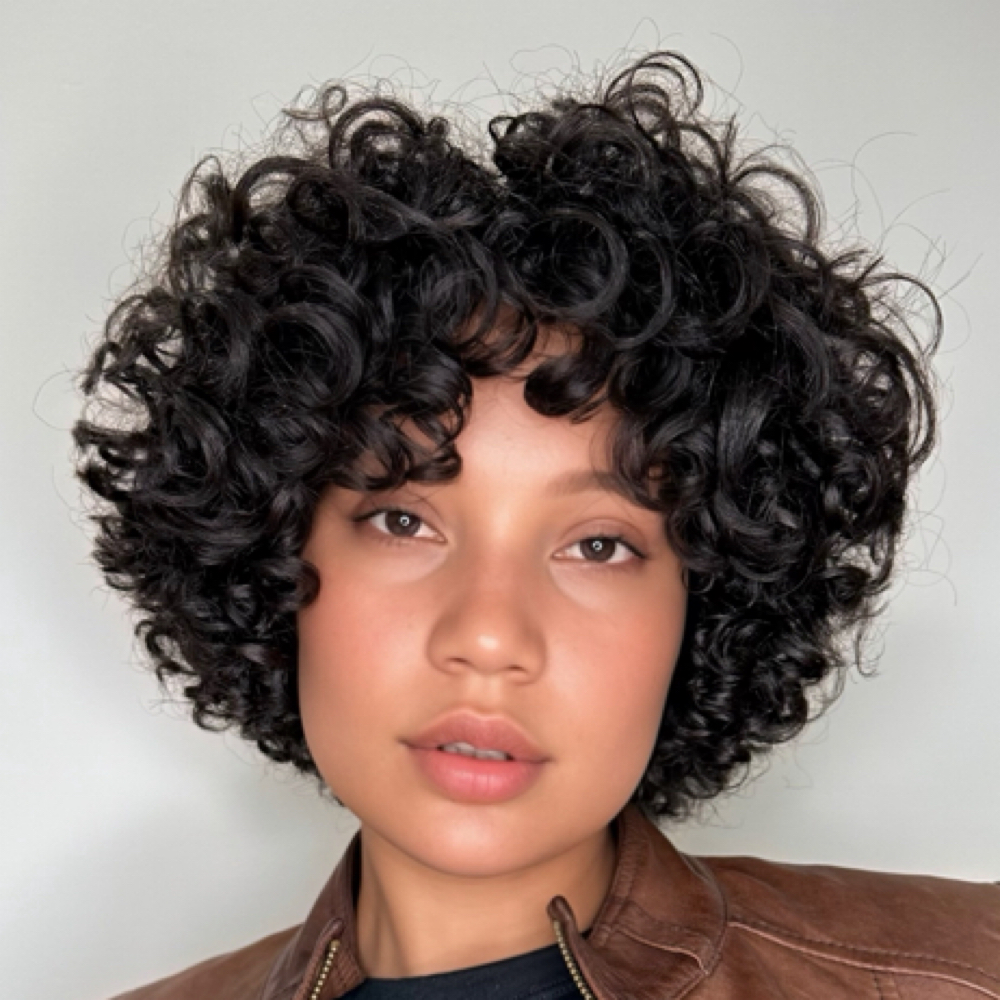 Bang trim at Curl Up & Dye NYC Precision cuts. Intentional color. Elevated curls. in New York, NY