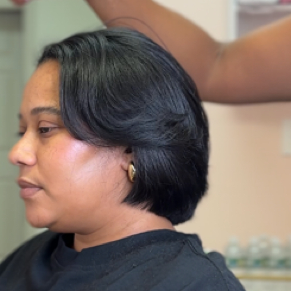 Blowout + Haircut at TressesByTreseme in Braintree, MA