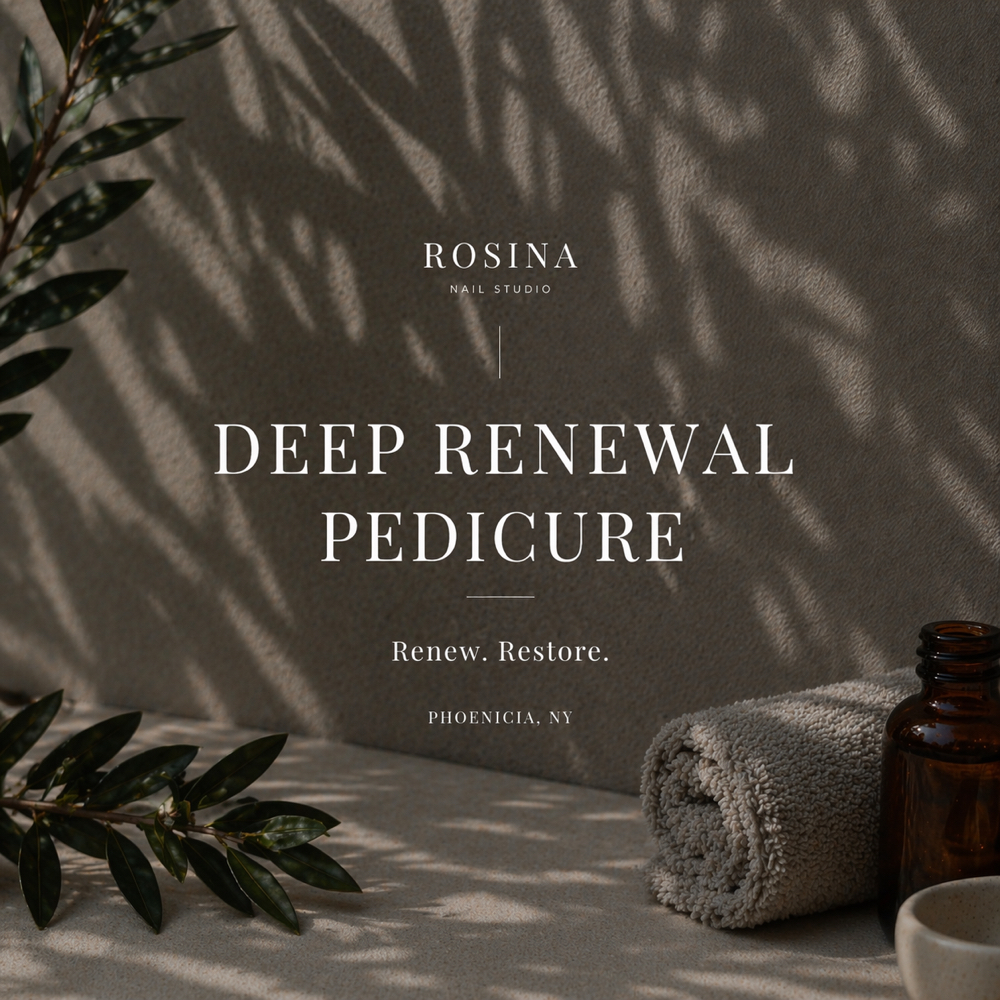 Deep Renewal Pedicure at Rosina Nail Studio in Phoenicia, NY