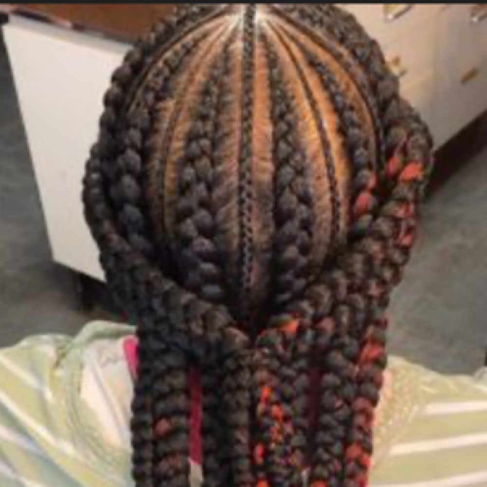 Feeder Braids at Miracle Handz Hair Salon in Fairborn, OH