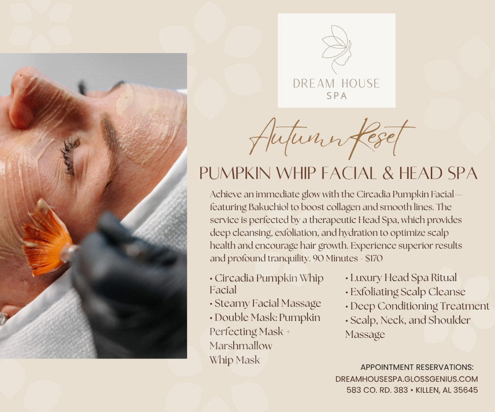 Pumpkin Facial & Head Spa