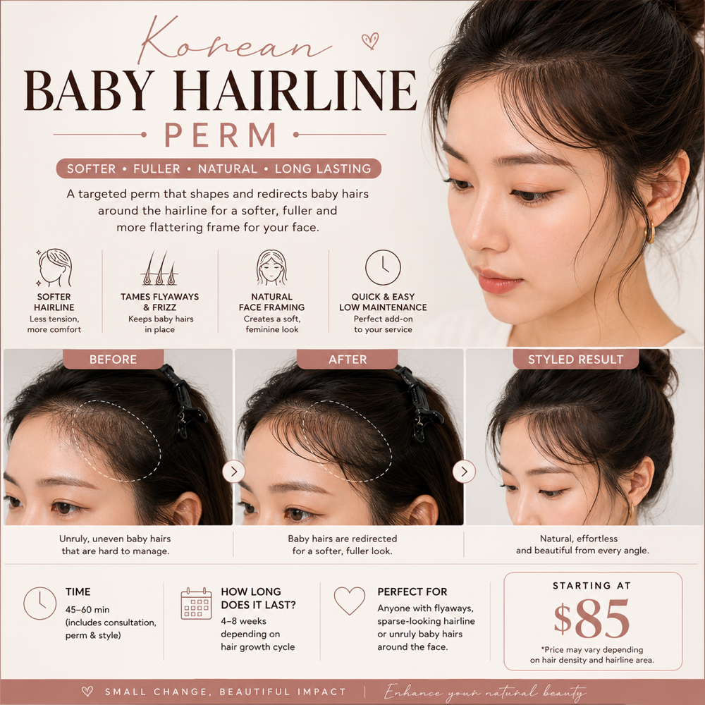 Korean Baby Hairline Perm at Ks.allaboutstyle in Columbia, SC
