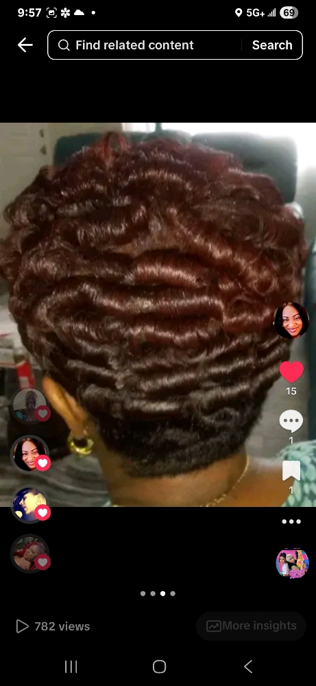 SHORT HAIR FLAT WRAP & CURL