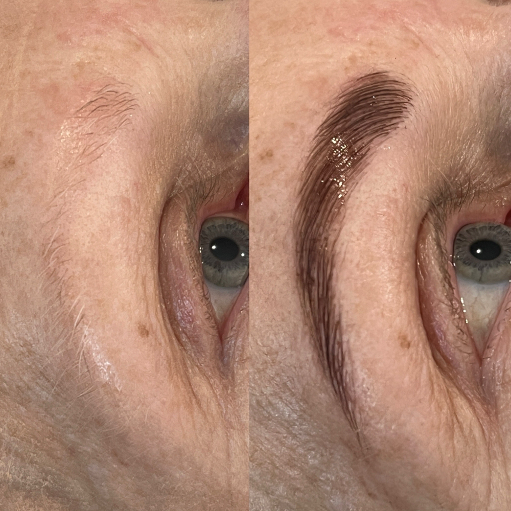 Brow tint at Illuminate Lashes and Beauty in Trussville, AL