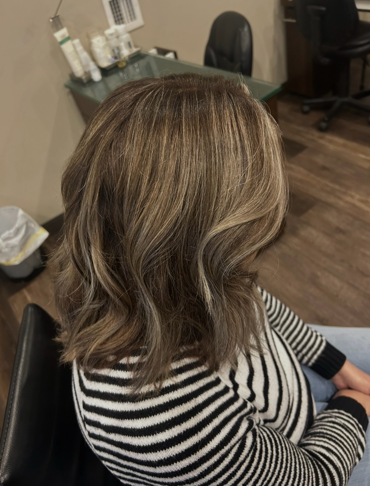 Partial Highlight With Haircut at Hair by Jenna in Omaha, NE