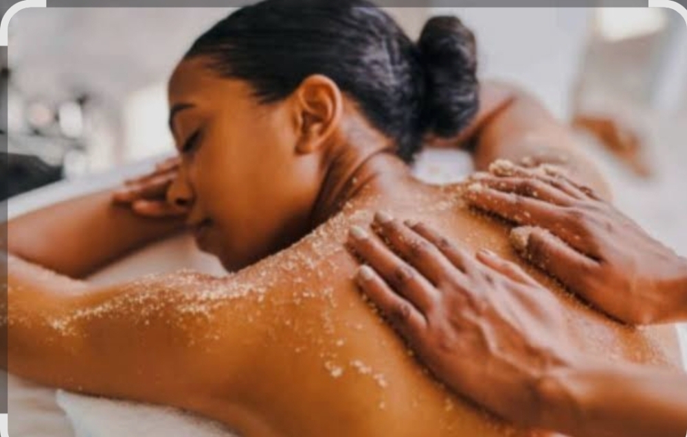 Aromatherapy body scrub