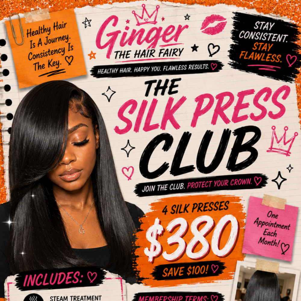 Silk Press Clubbbb at Fairy land studio in San Antonio, TX