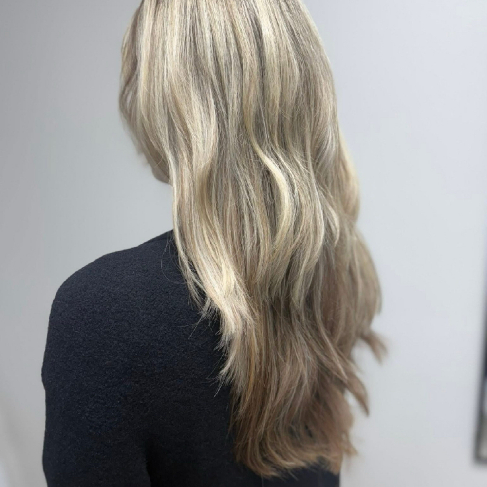 Hilights Long Hair at LuLu’s Beauty Room in Kernersville, NC