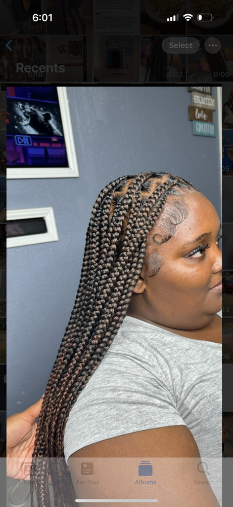 Medium Knotless at HAIRBYREYA in Monroeville, AL