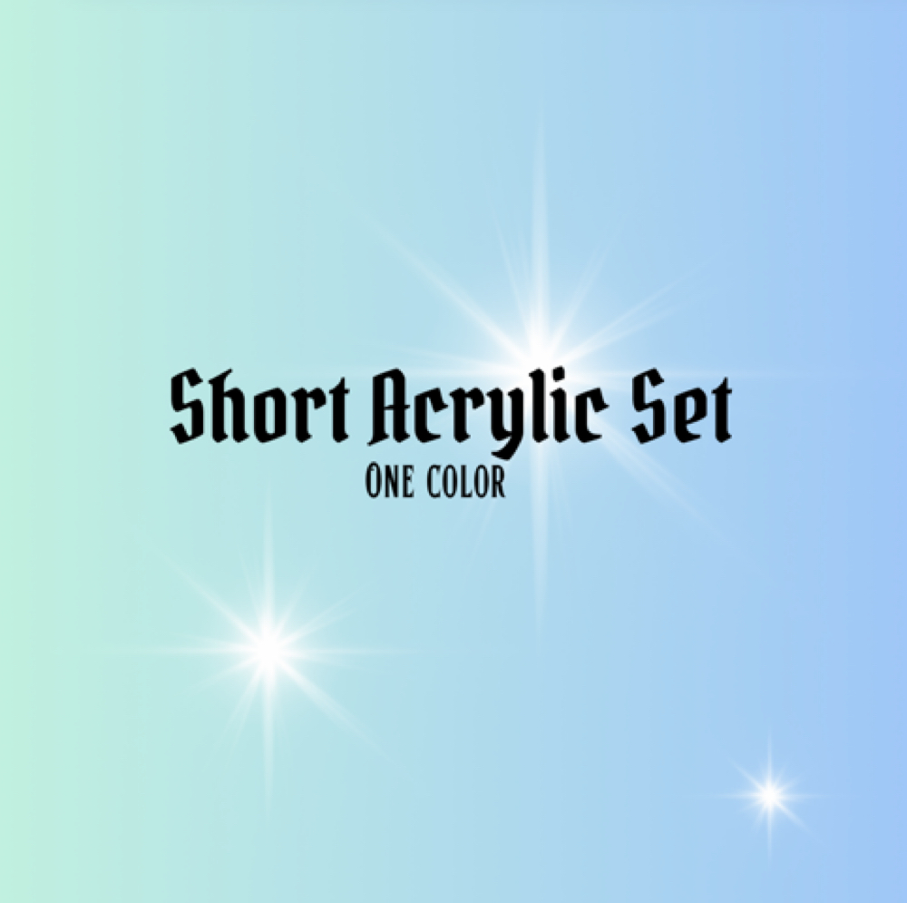 Short Acrylic Set at Lonestarnailsnb in New Braunfels, TX