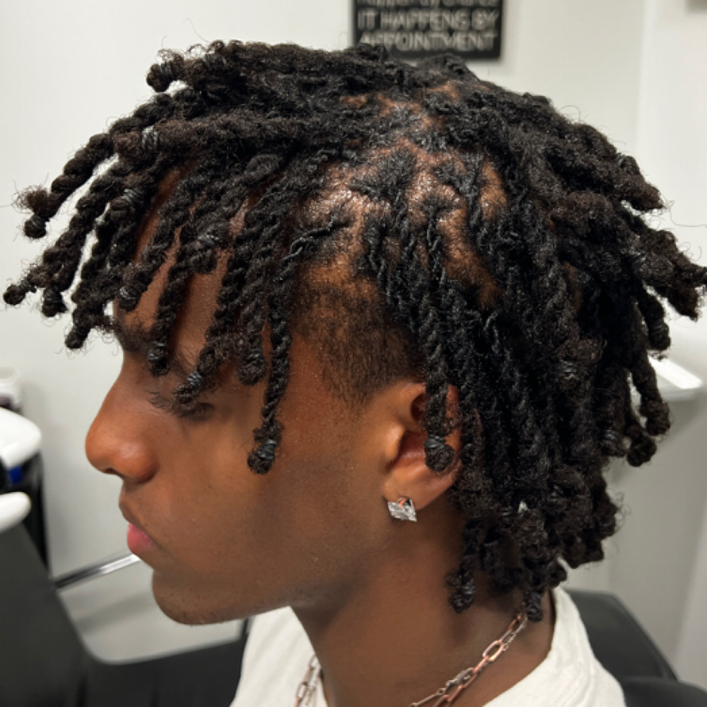 Loc And Twist Styling at Hey Miss Barber in Denver, CO