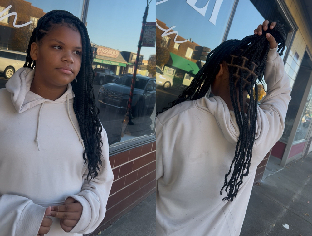 Medium Knotless Kids 7yrs-12yrs